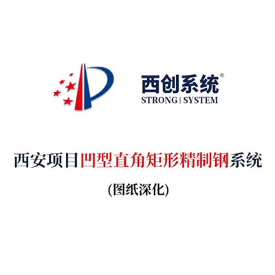 西安項目凹型直角矩形精制鋼系統（節點深化）