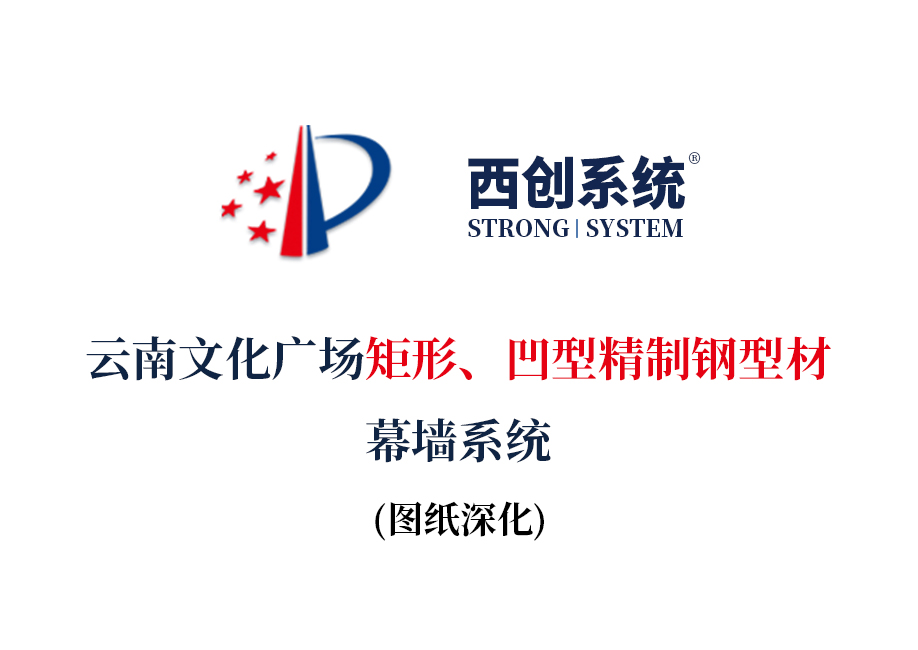 云南文化廣場精制鋼型材幕墻系統圖紙深化案例 - 西創系統(圖2)